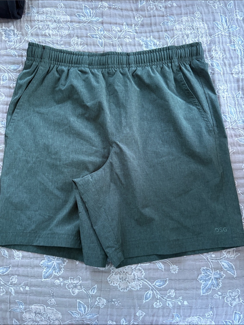 DSG Forest Green Elastic-Waist Athletic Shorts